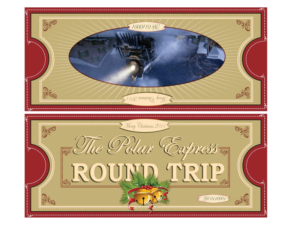 Polar Express Boarding Pass Freebie Worksheets Library