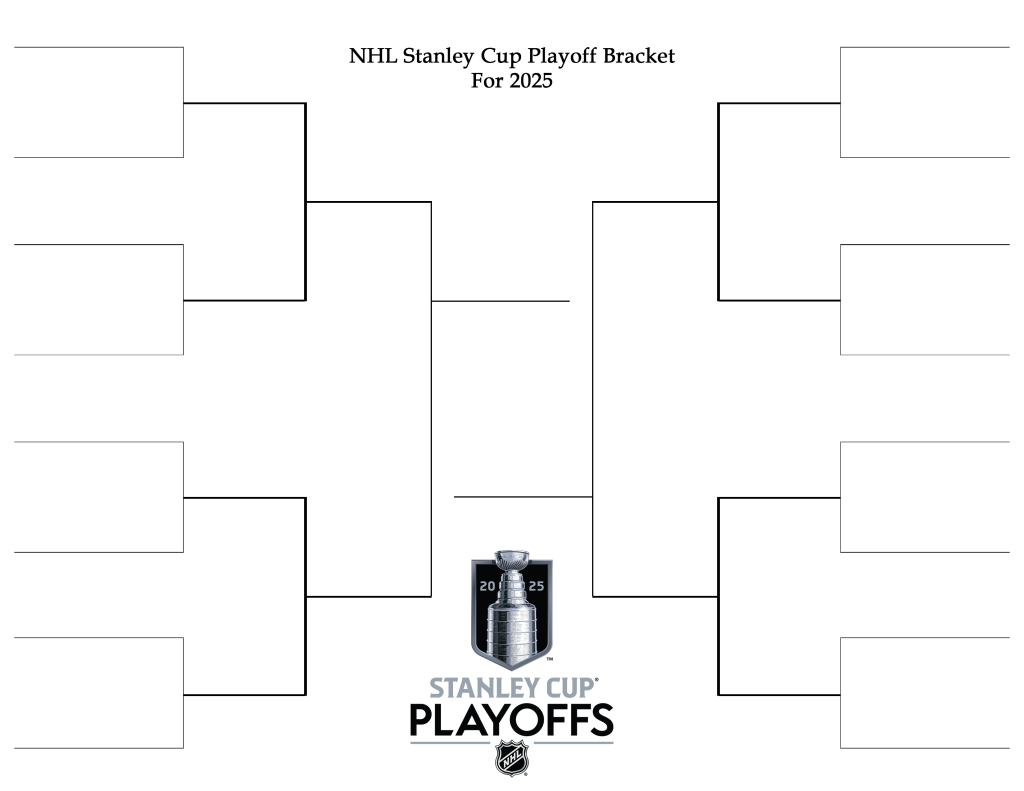 Printable 2025 Stanley Cup Playoff Bracket For The NHL Playoffs Interbasket
