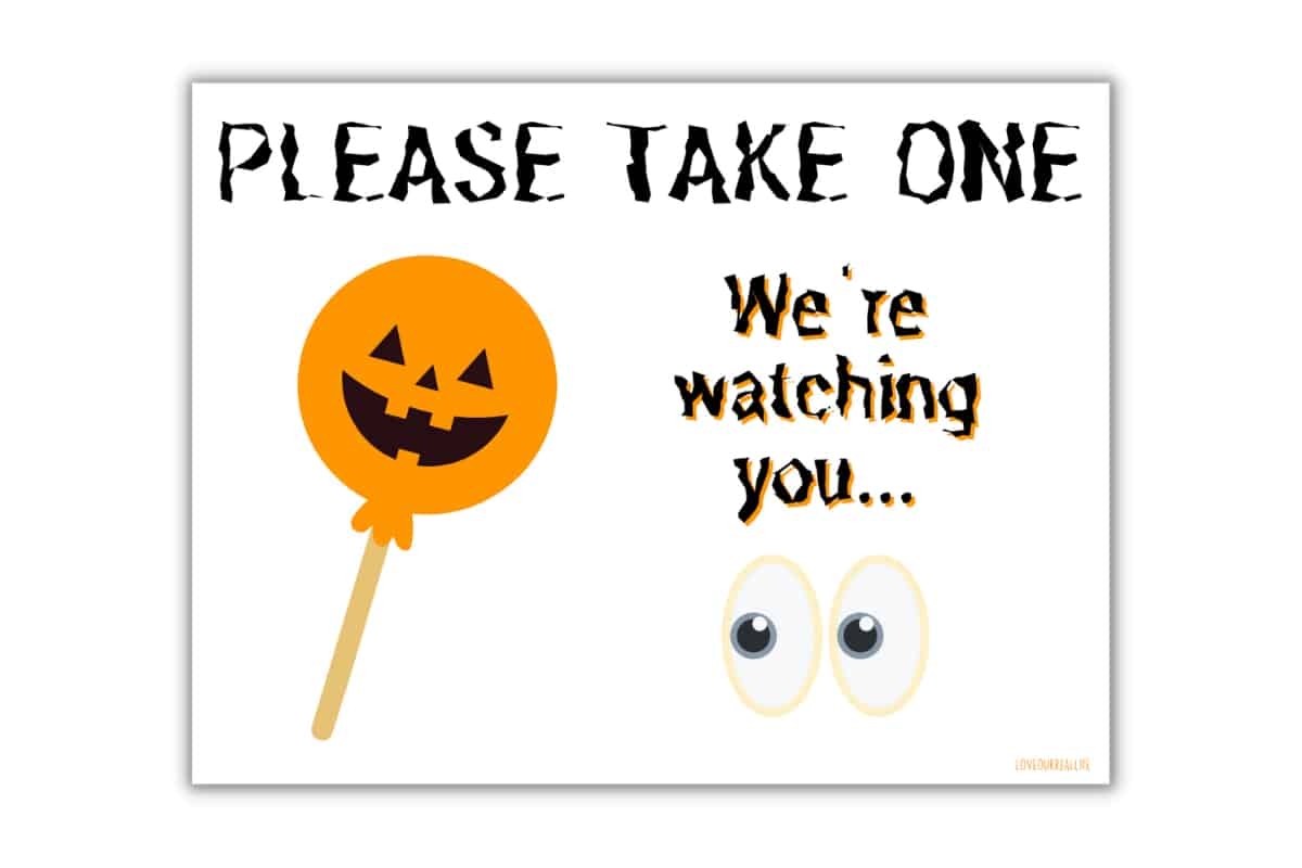 Printable Happy Halloween Sign 19 FREE Printables Love Our Real Life