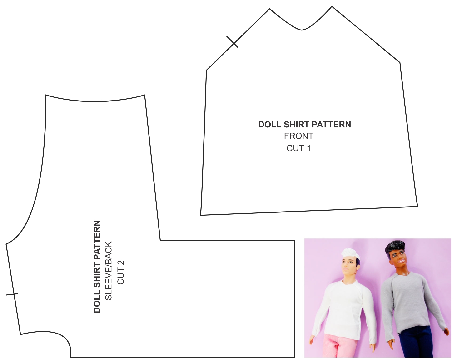 Printable Ken Doll Clothes Patterns