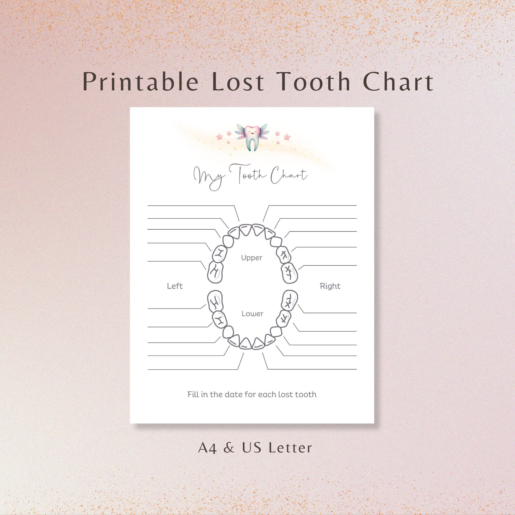 Free Printable Lost Tooth Chart