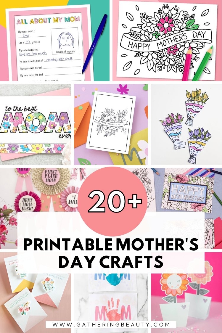 Printable Mother s Day Crafts Gathering Beauty
