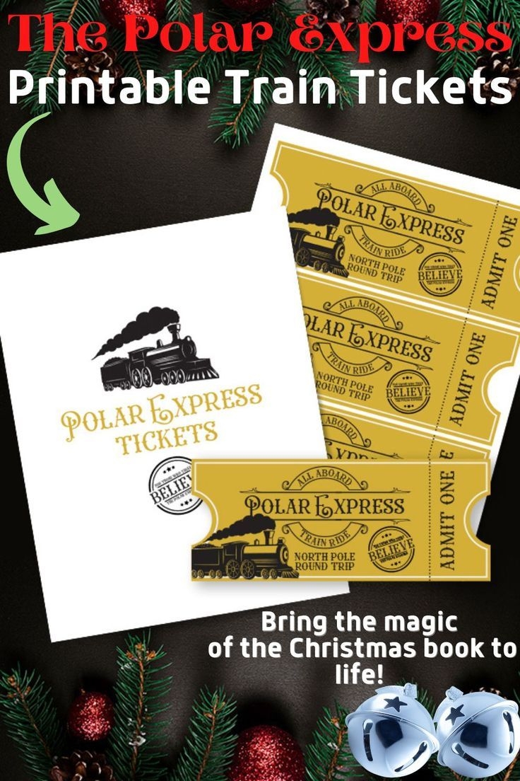 Printable Polar Express Train Tickets PDF