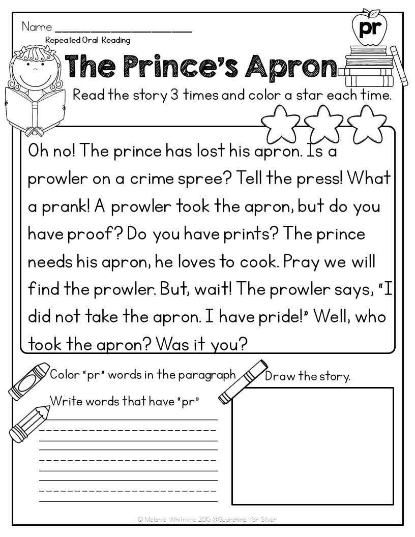 Reading Fluency Passages Blends Made By Teachers