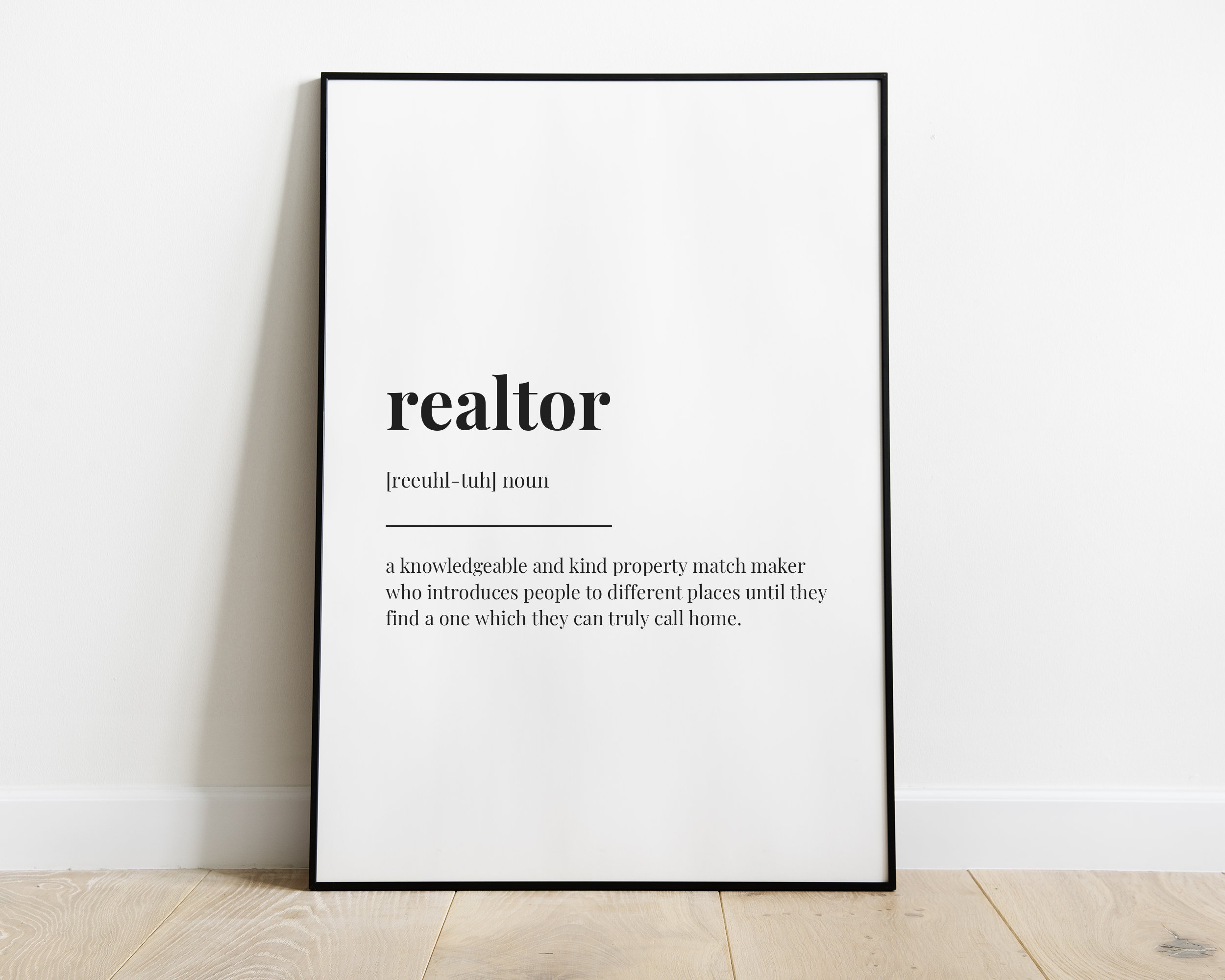 REALTOR DEFINITION PRINT Digital Download Printable Wall Art Quotes Digital Download Wall Art Digital Wall Art Printable Realtor Gift Etsy