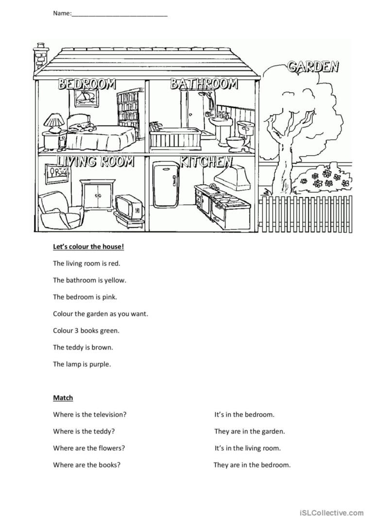 Rooms In The House English ESL Worksheets Pdf Doc