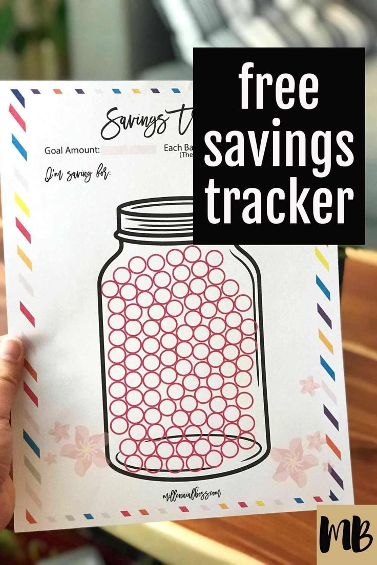 Savings Tracker Printable Free