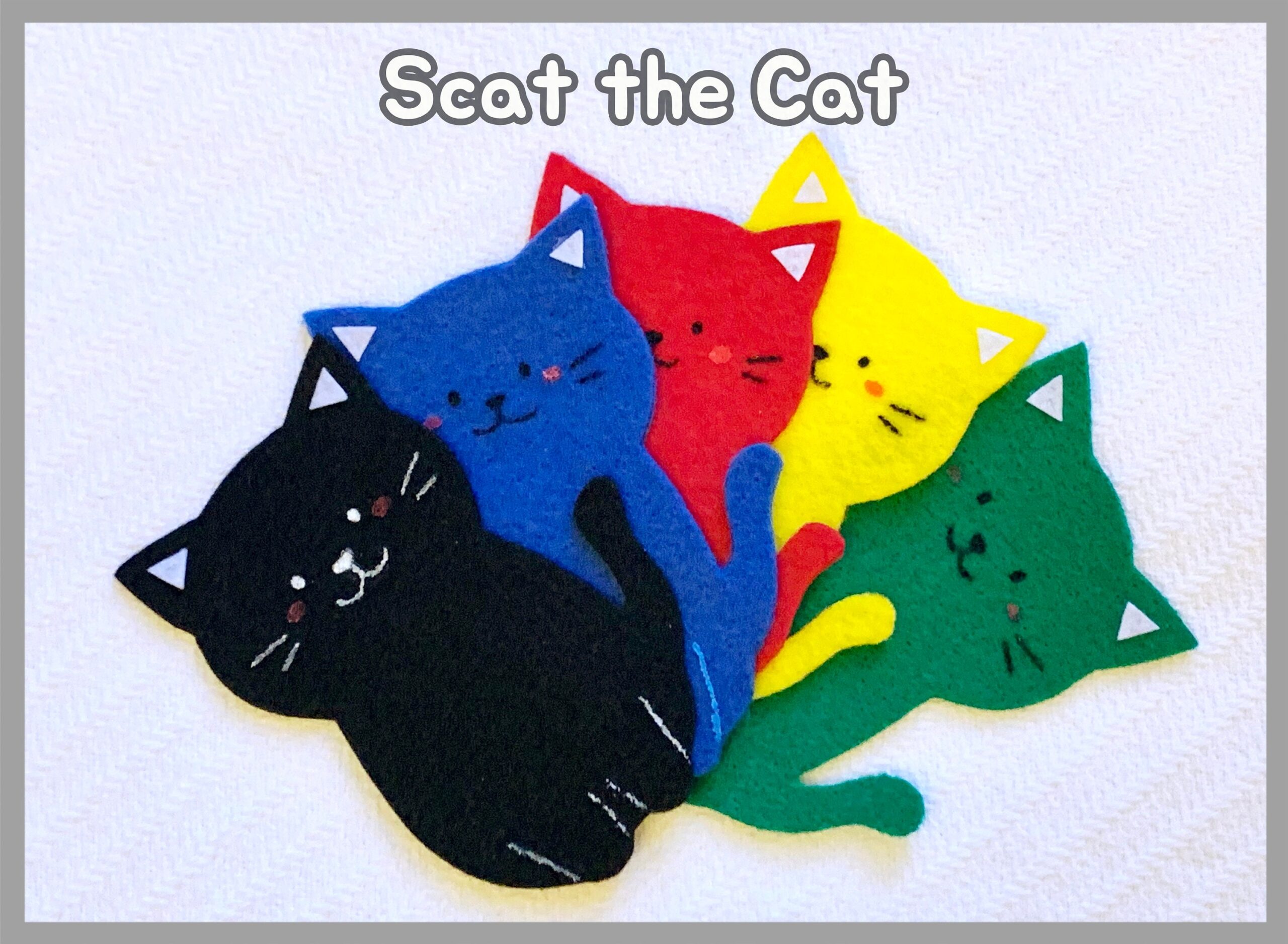 Scat The Cat Felt Story Set Cat Story Flannel Board Set Preschool Toddler Library Story Time Etsy Australia