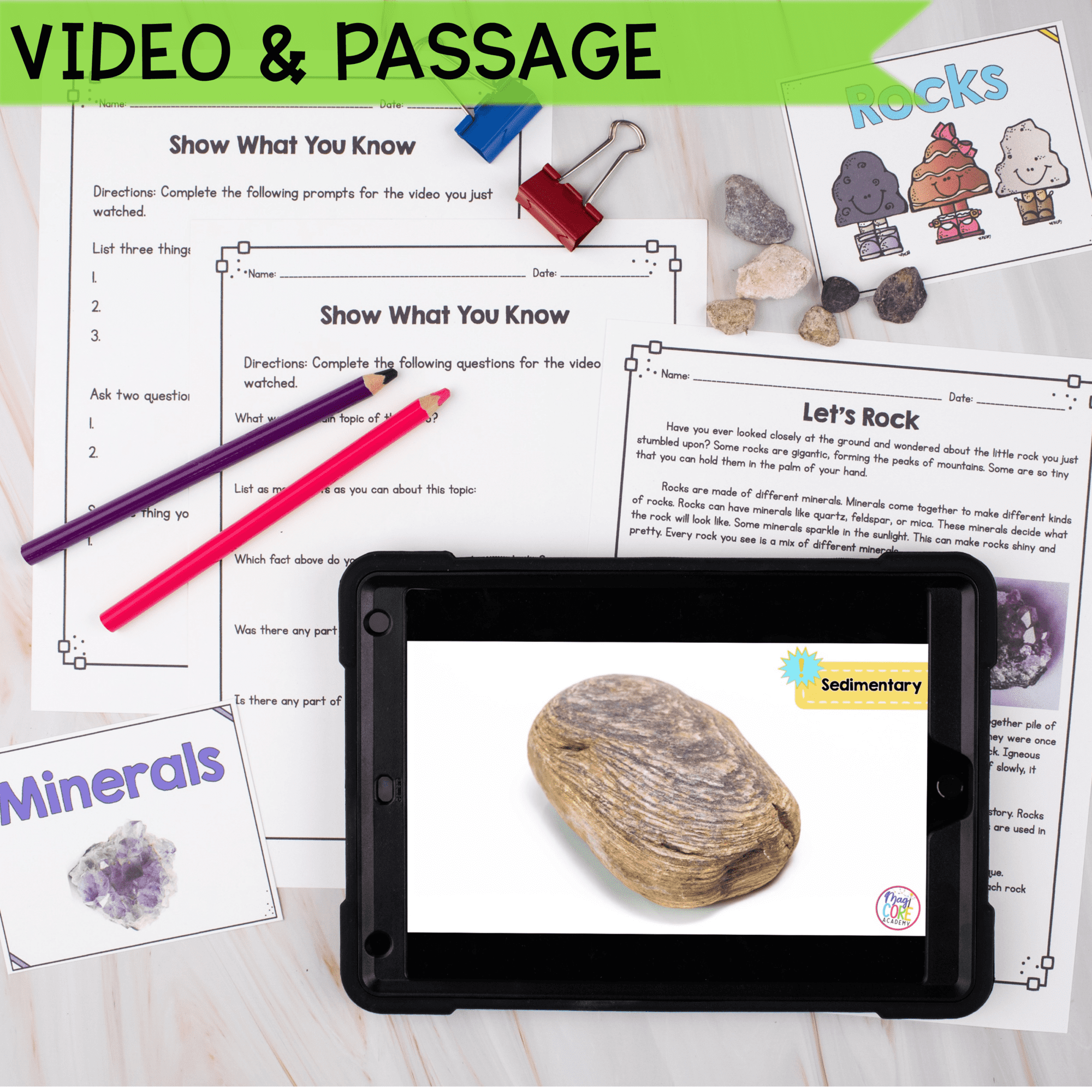 Science Rocks And Minerals 1st 2nd Grade MagiCore