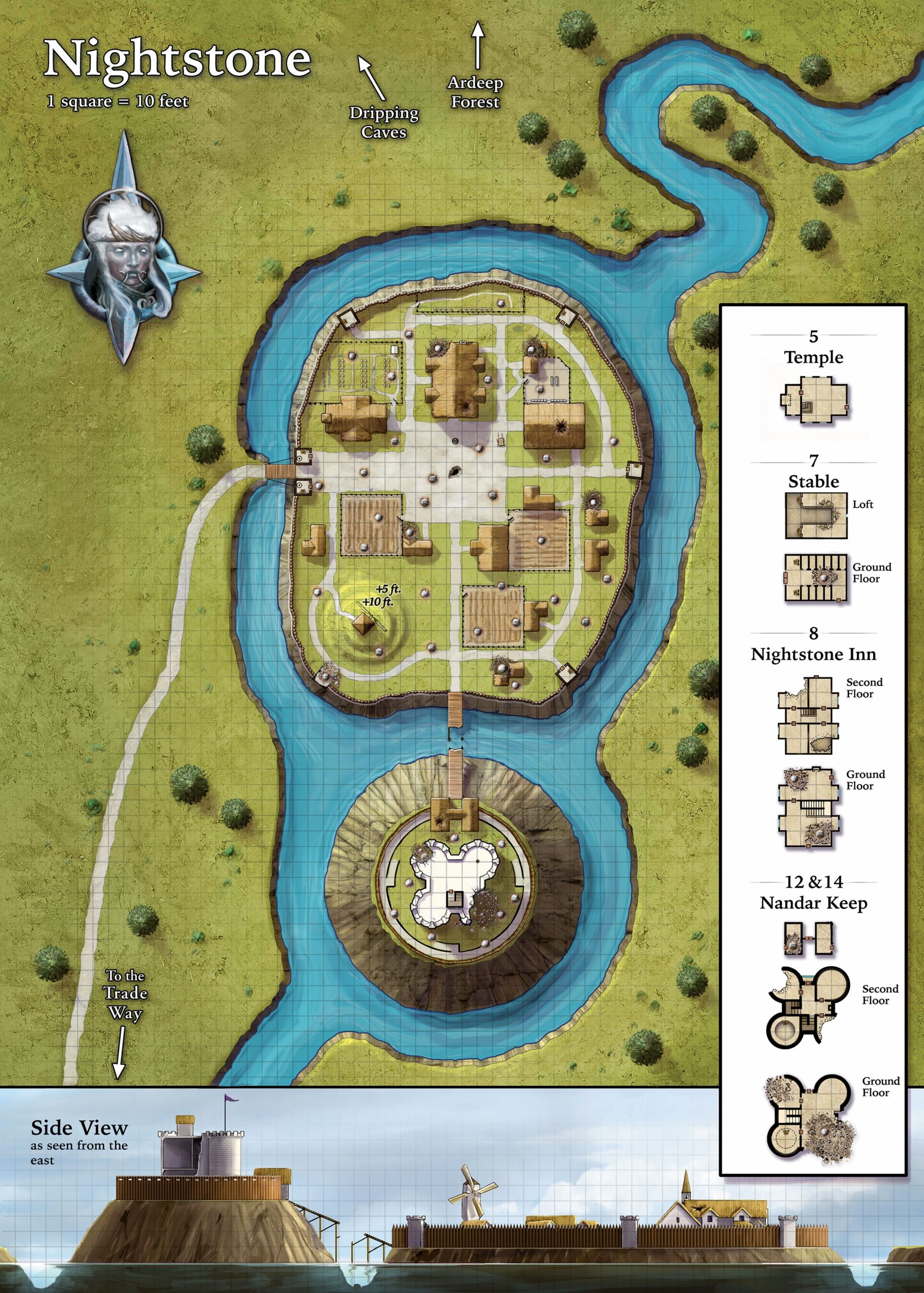 Scrubbed Map Of The Town Of Nightstone small Village South Of WaterDeep For Levels 1 3 In Chapter 1 R stormkingsthunder