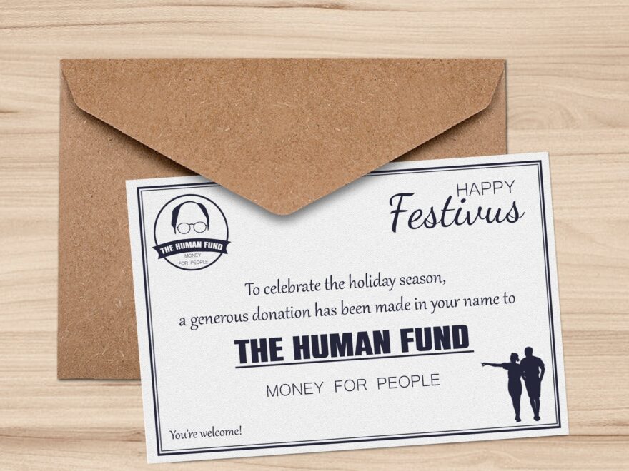 Seinfeld George Costanza Gift Card Human Fund Seinfeld Printable Instant Download Etsy