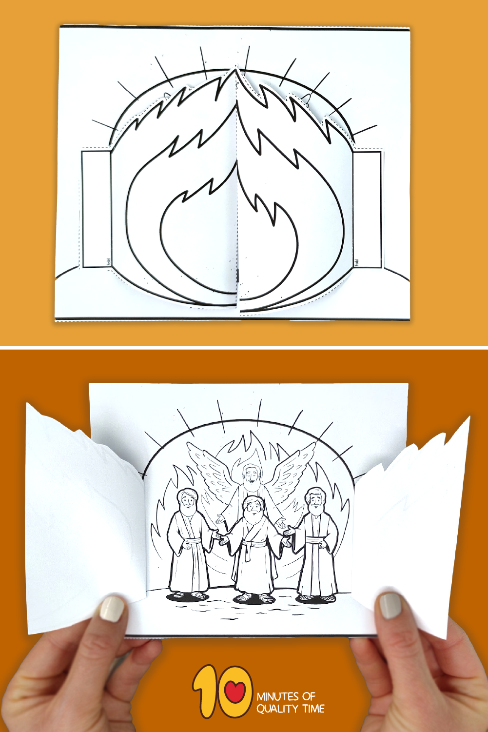Shadrach Meshach And Abednego In The Fiery Furnace Craft 10 Minutes Of Quality Time