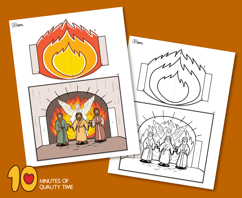 Shadrach Meshach And Abednego In The Fiery Furnace Craft 10 Minutes Of Quality Time