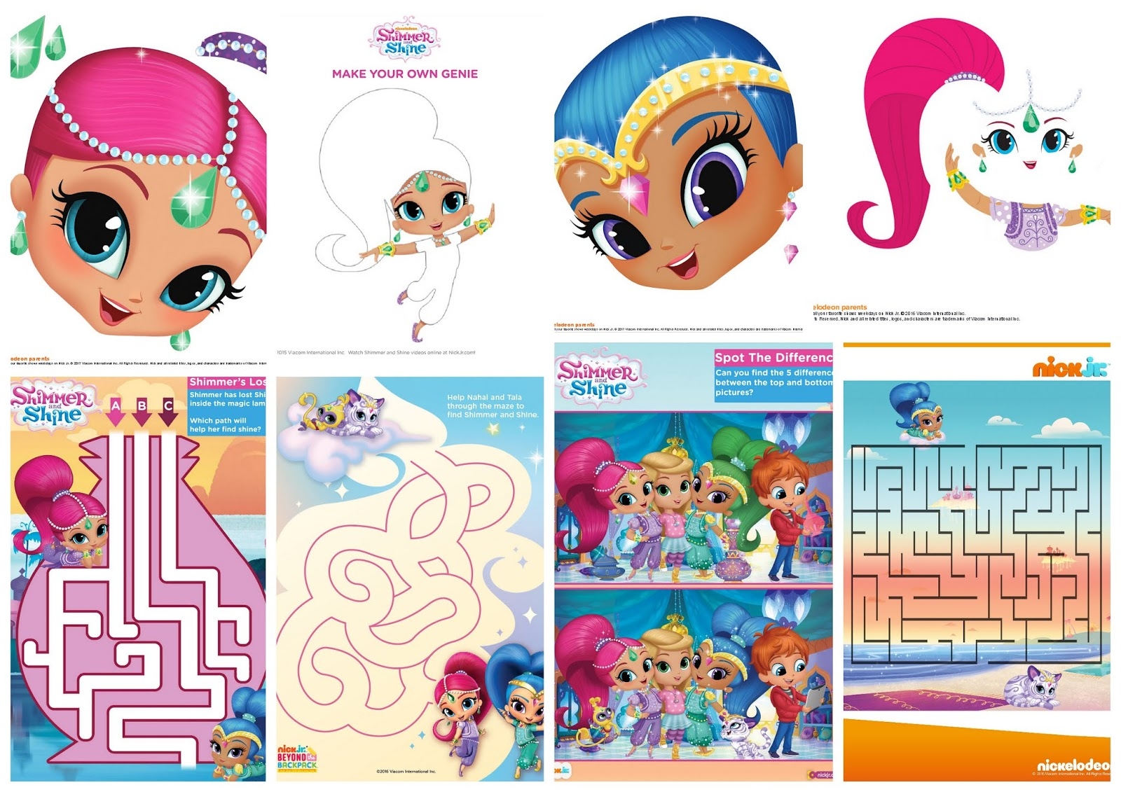 Shimmer And Shine Printable Images