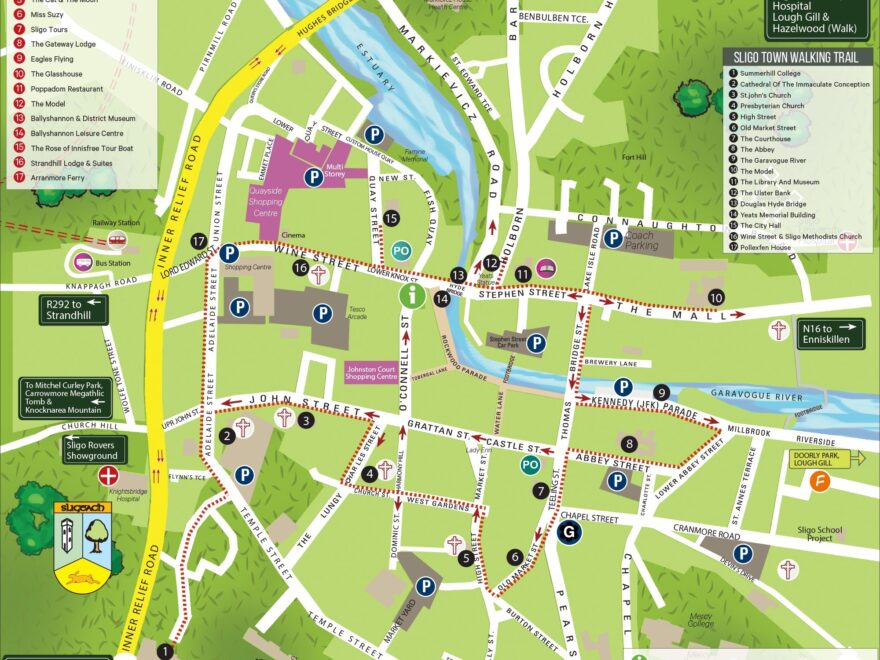 Sligo Town Map Town Maps