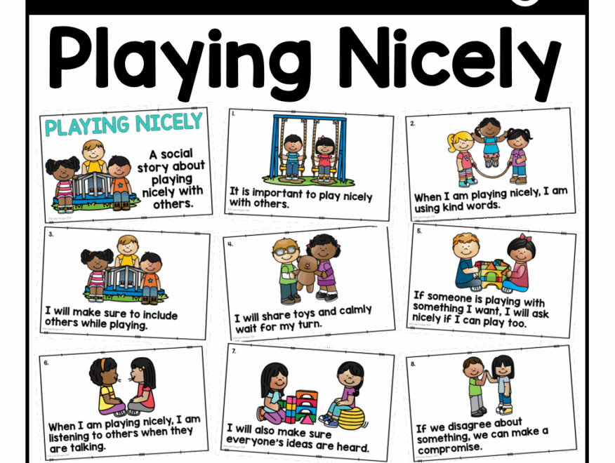 Social Story Playing Nicely Brooke Reagan s Class