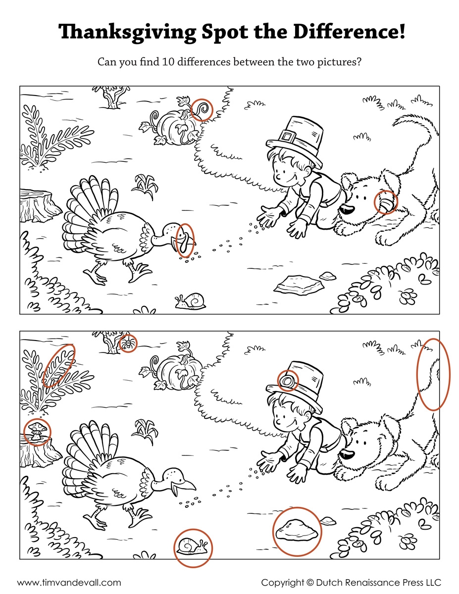 Spot The Difference Hard Printable
