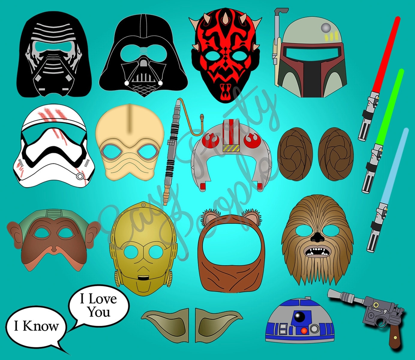 Star Wars Photo Booth Props Etsy Australia