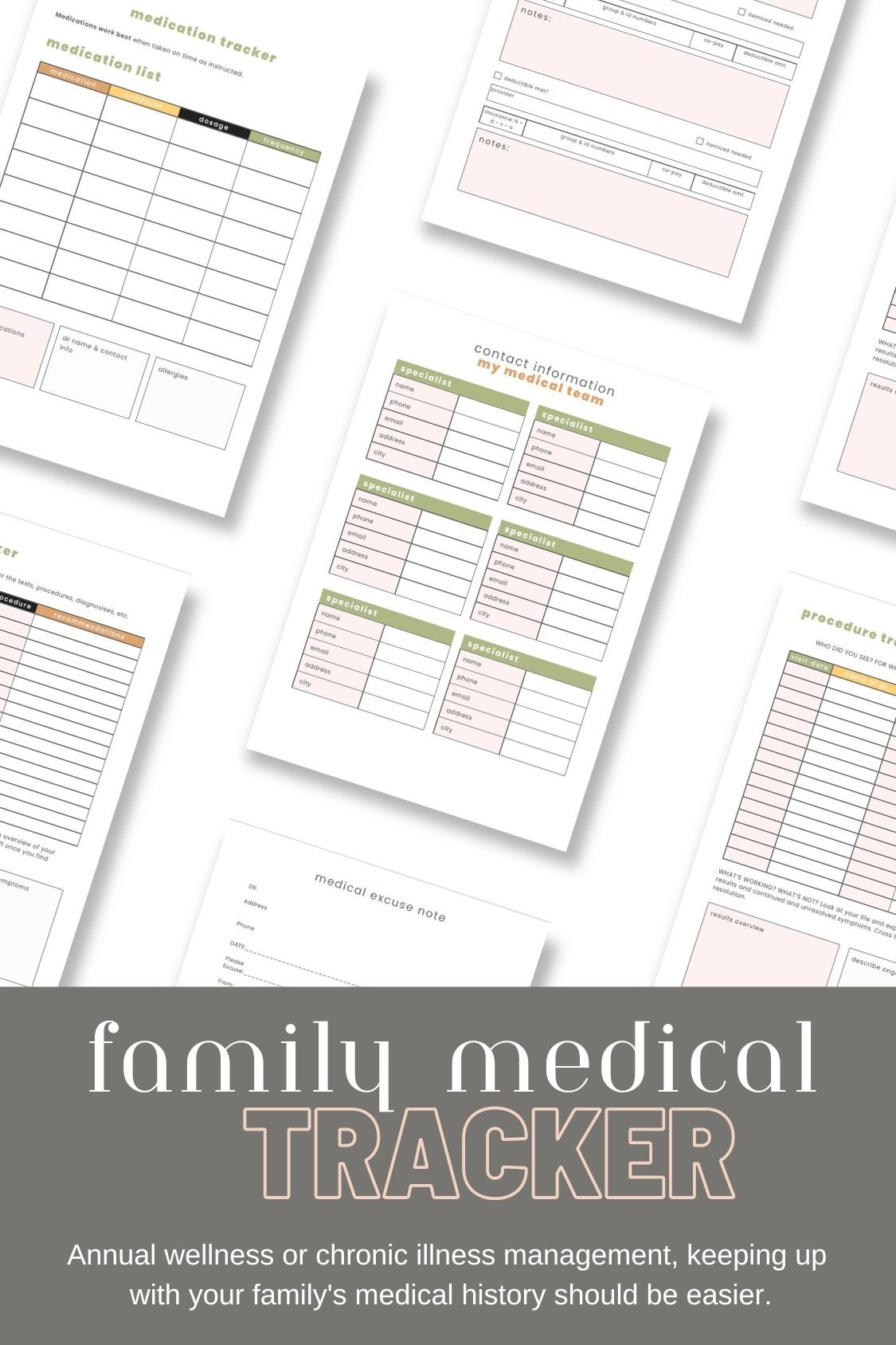 Stay Organized With Our Free Family Medical Tracker Kids Activities Blog
