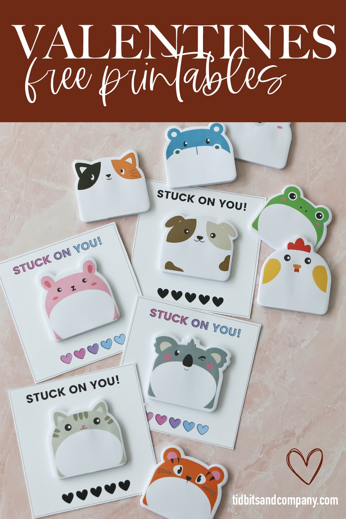 IM Stuck On You Valentine Printable