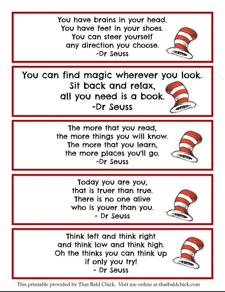 Free Printable Dr. Seuss Quotes