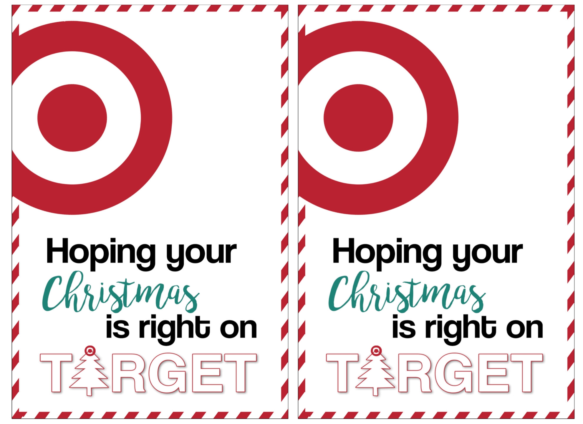 Target Christmas Gift Card Holders Teachers Friends Neighbors Paper Trail Design