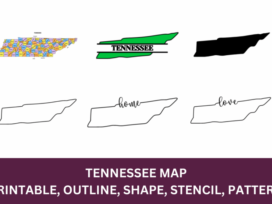 Tennessee Map Outline Printable State Shape Stencil Pattern Outline Printable State Shape Stencil Pattern