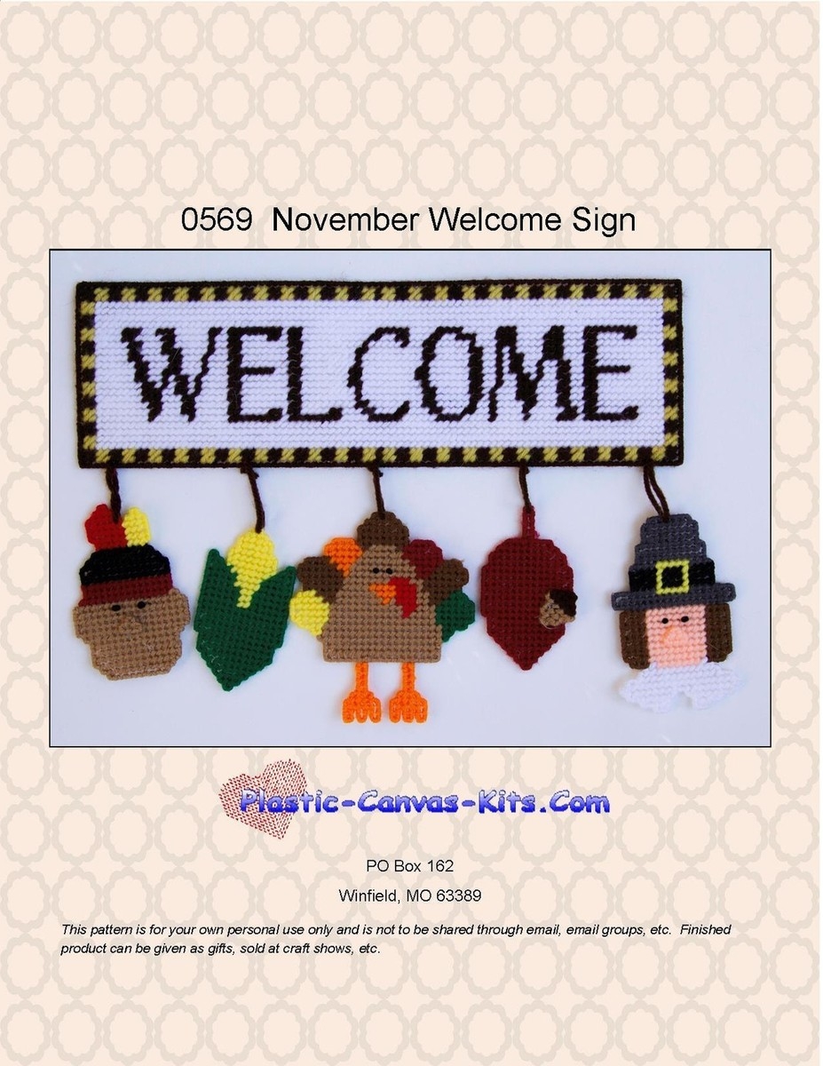 Free Printable Thanksgiving Plastic Canvas Patterns