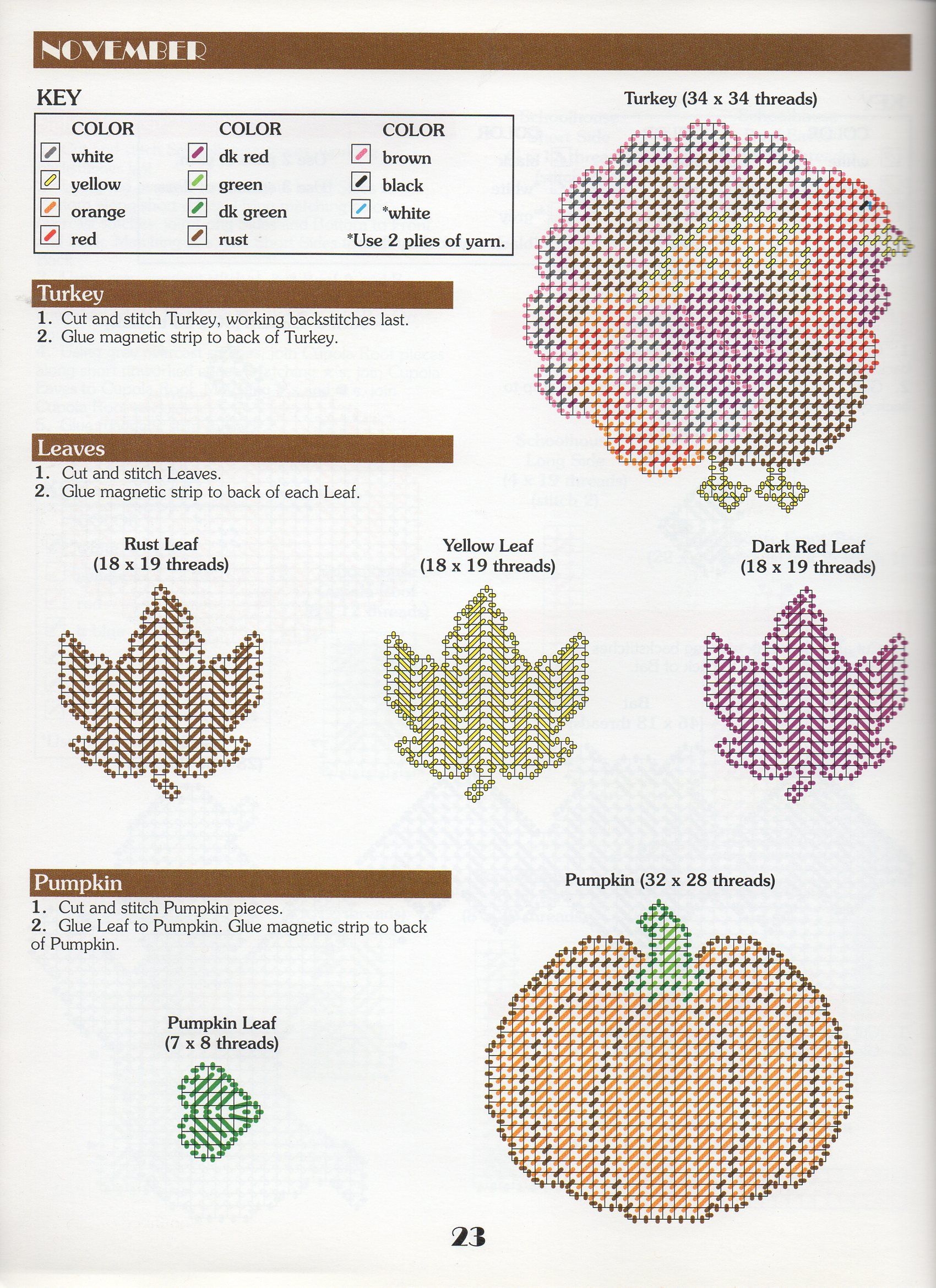 Thanksgiving Plastic Canvas Patterns Free
