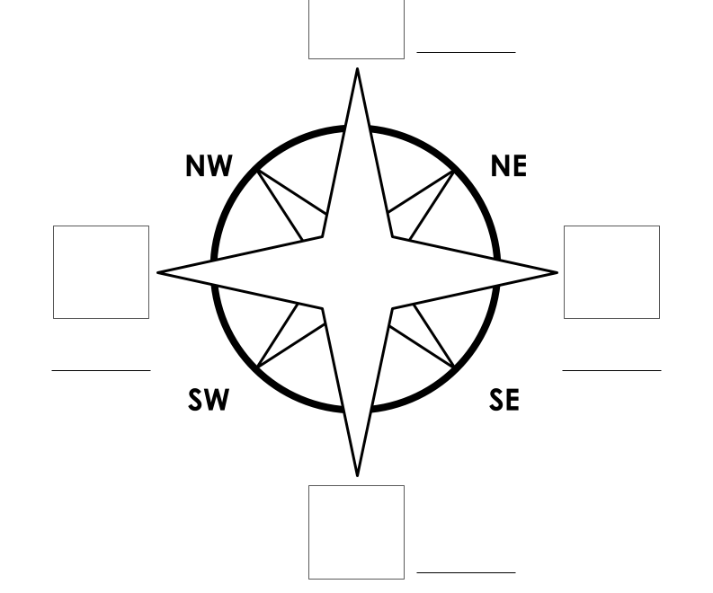The Compass Rose Worksheet Digital 1 Teacher Made Resources