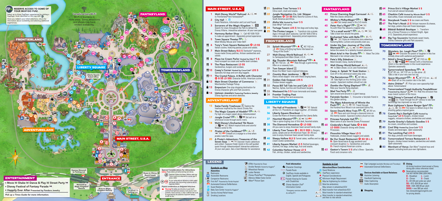 The Official Magic Kingdom Map Tips For Your Visit Disney Trippers