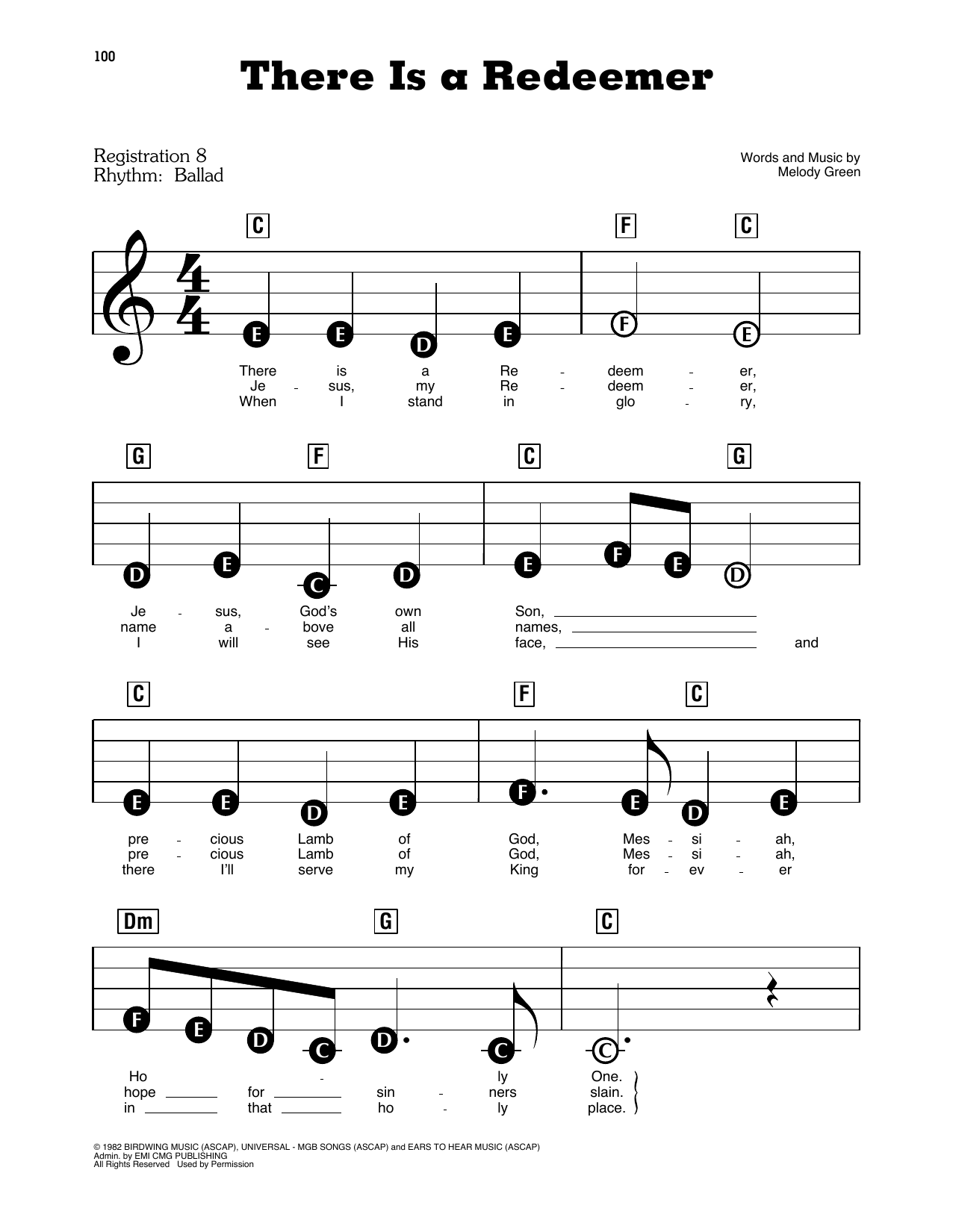 There Is A Redeemer Lyrics Printable