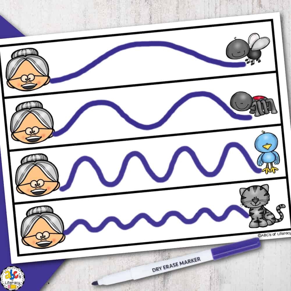 There Was An Old Lady Printable Template