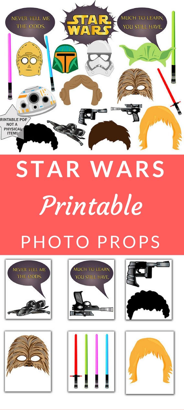 Star Wars Photo Booth Props Printable Free