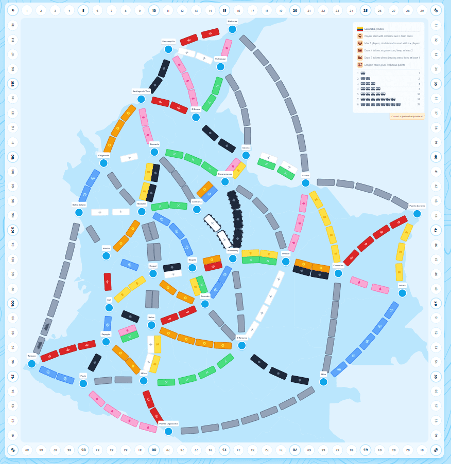 Train Board Generator Create Ticket To Ride Boards For Literally Anywhere On Earth BoardGameGeek