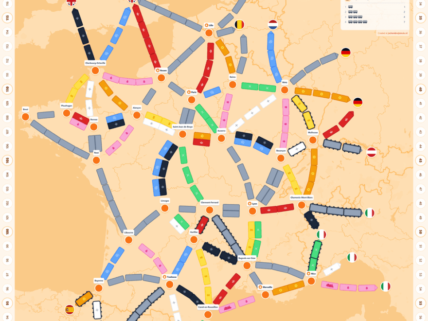 Train Board Generator Create Ticket To Ride Boards For Literally Anywhere On Earth BoardGameGeek