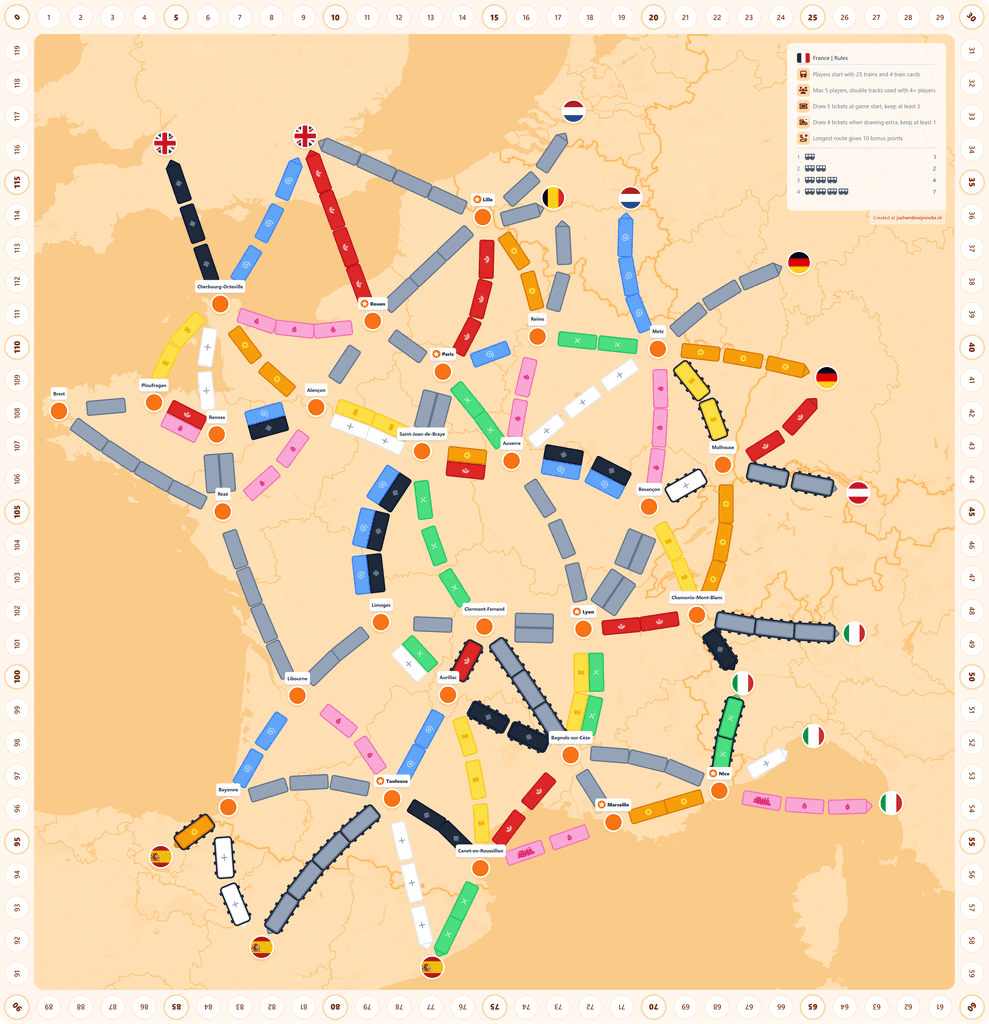 Train Board Generator Create Ticket To Ride Boards For Literally Anywhere On Earth BoardGameGeek