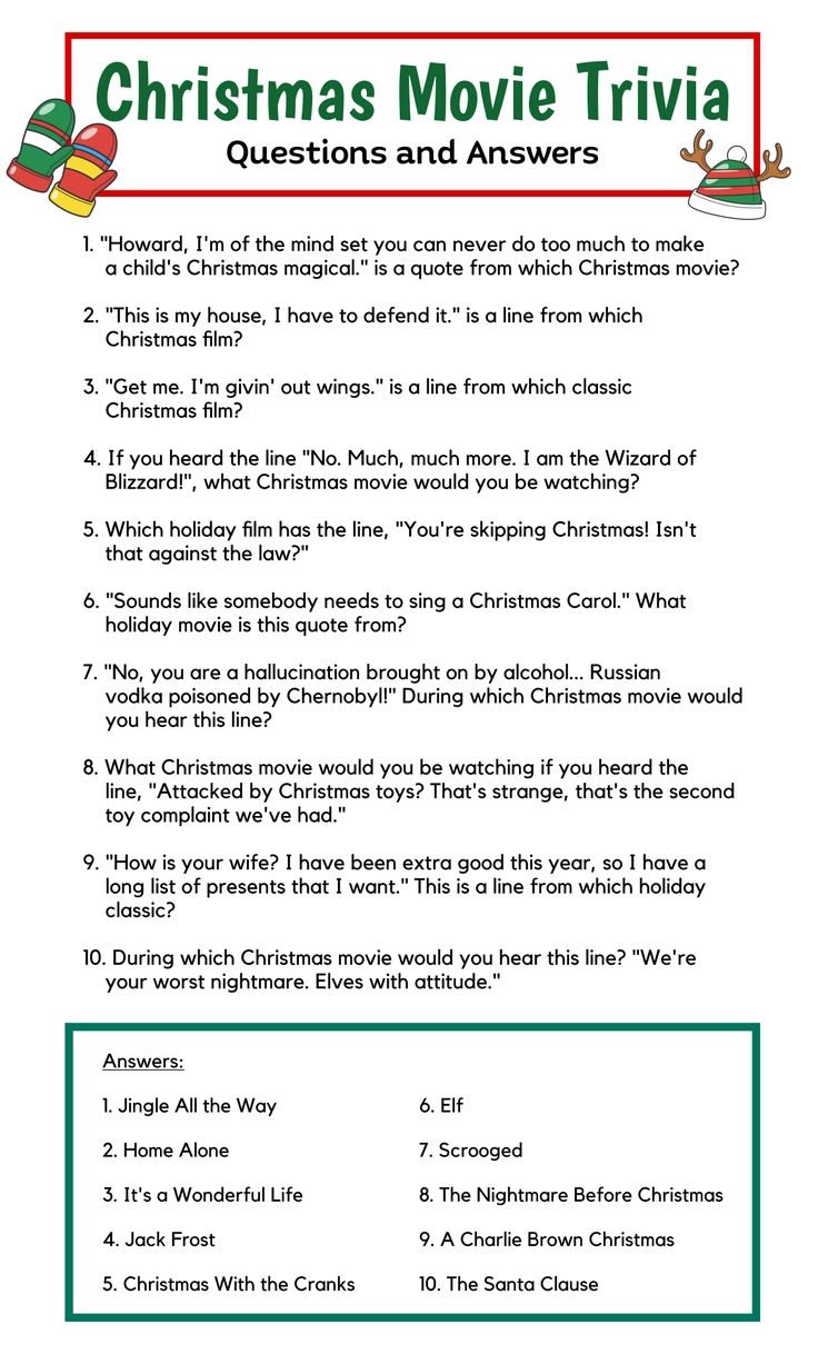 Trivia Questions And Answers 10 Free PDF Printables Printablee