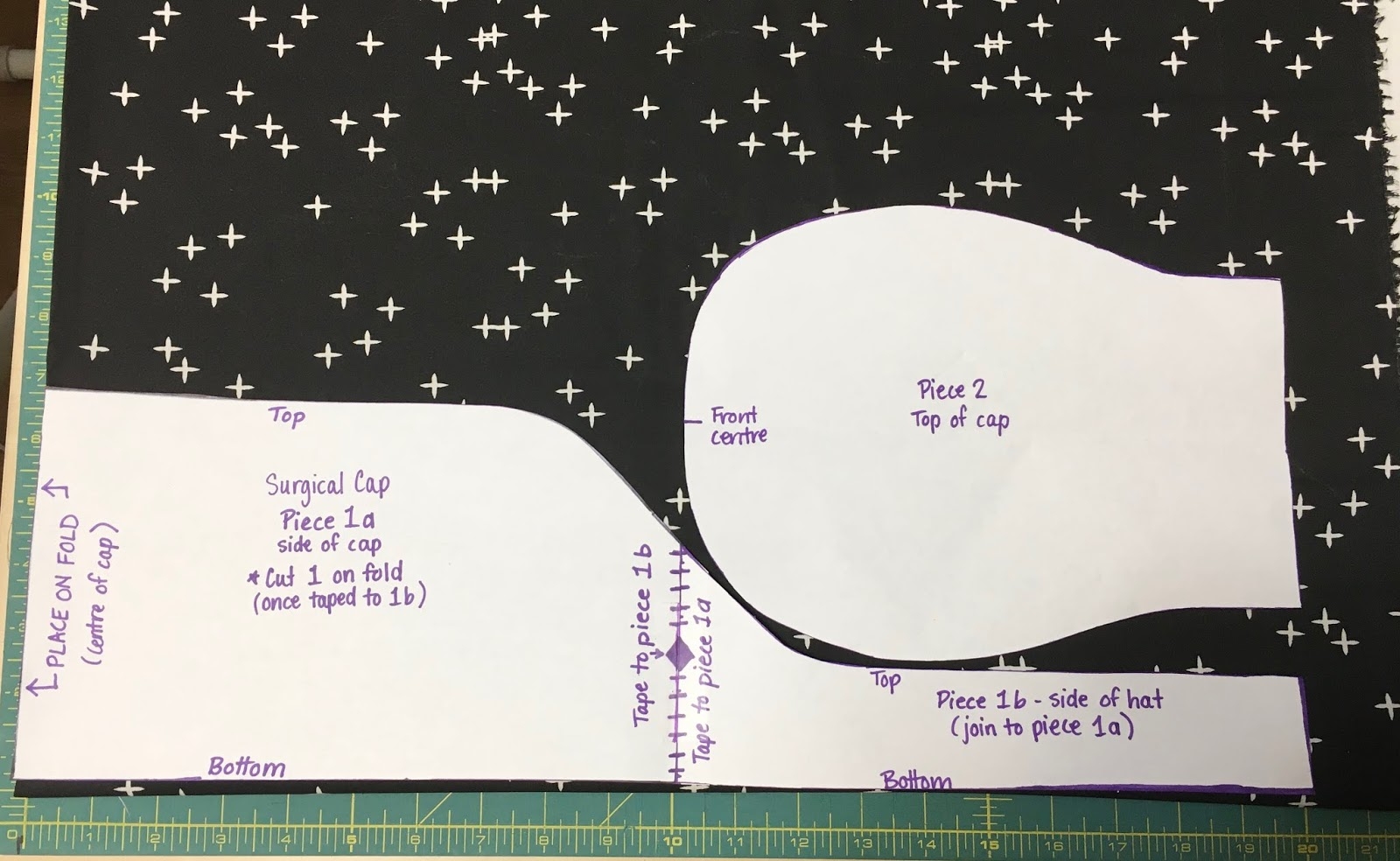 Twelve Bees Handmade How To Sew A Surgical Cap Pattern DIY Tutorial