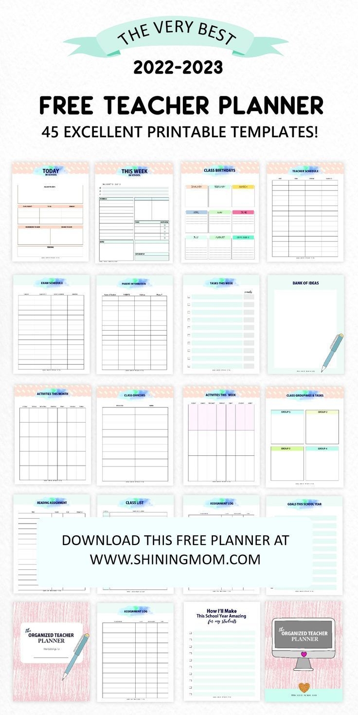 Ultimate Free Printable Teacher Planner Must Have Coloring Page