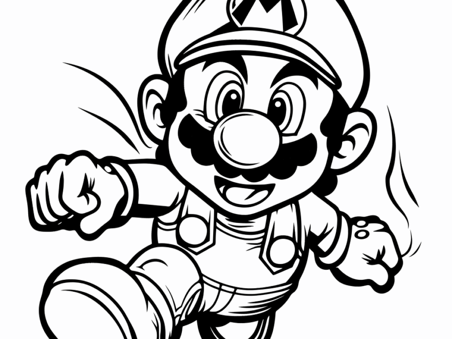 Video Game Coloring Pages Free Printable
