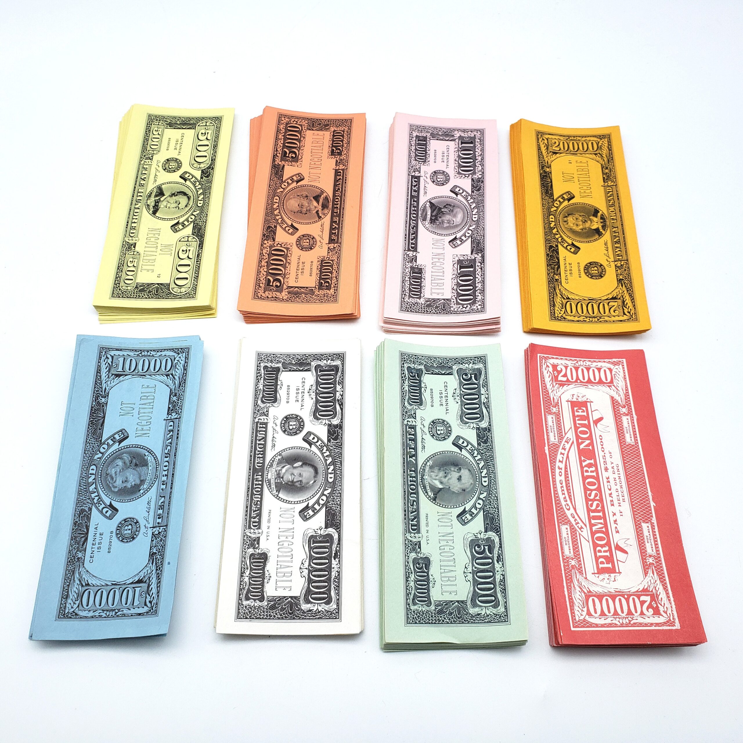 Vintage Game Of Life Money Promisary Notes Replacement Parts 1960 Edition Milton Bradley Boardgame Extra Pieces Craft Fake Money Etsy UK