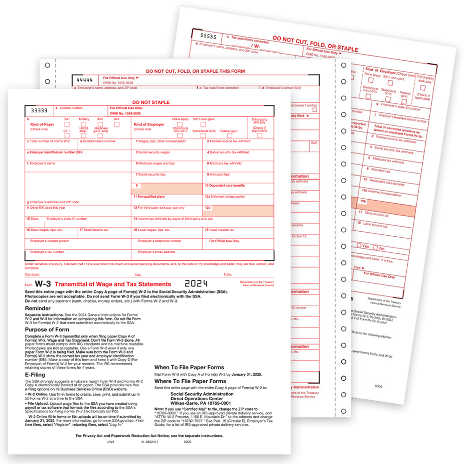 Fill In W3 Form 2025 Printable