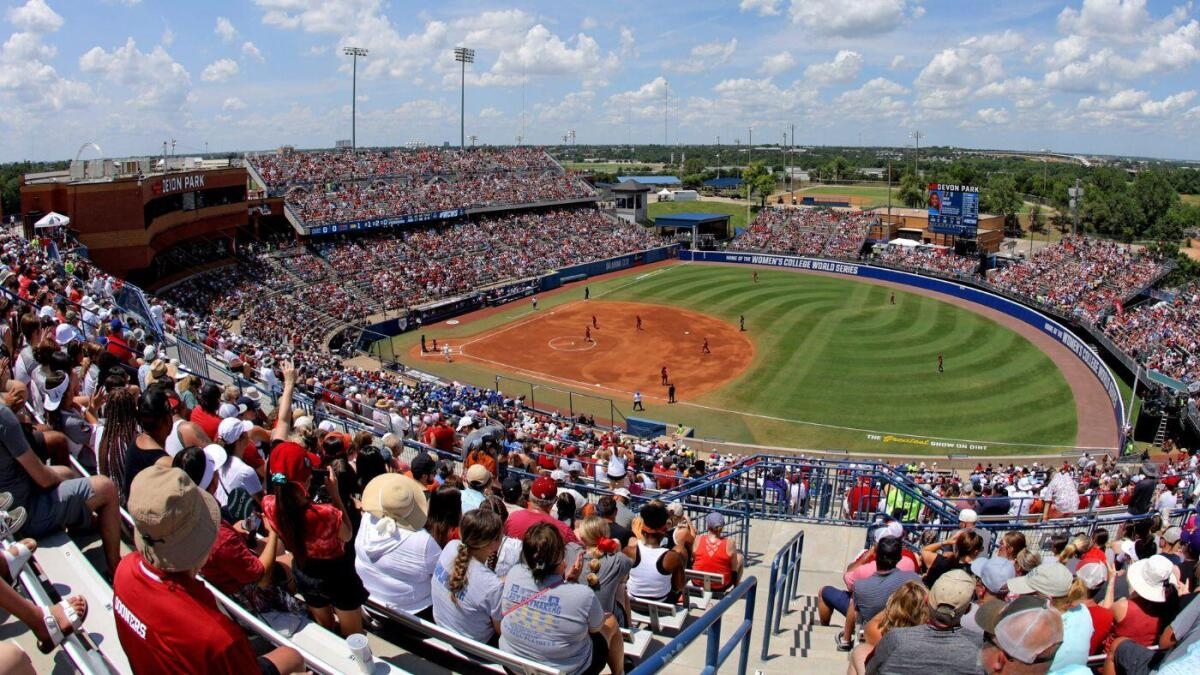 Women s College World Series Schedule 2025 Scores Bracket Schedule TV Times For NCAA Softball Tournament CBSSports