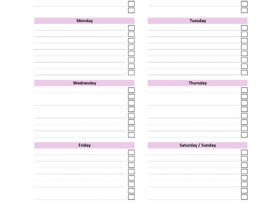 Work Planner Printables To Boost Productivity