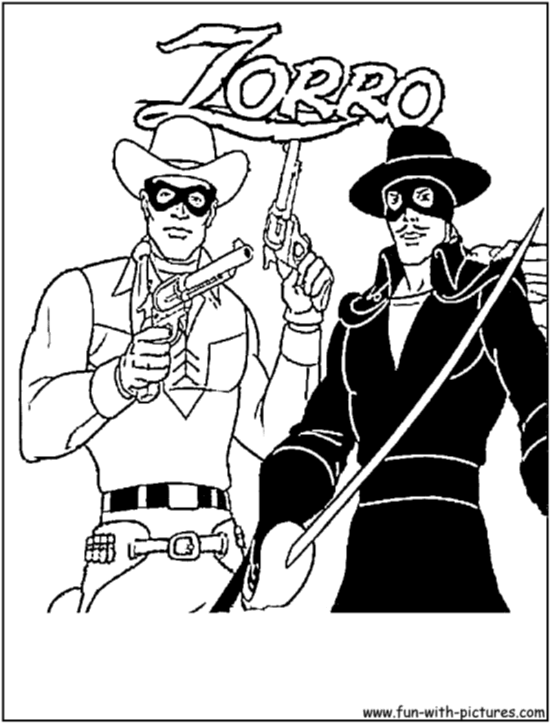 Printable Color Pages Of The Lone Ranger