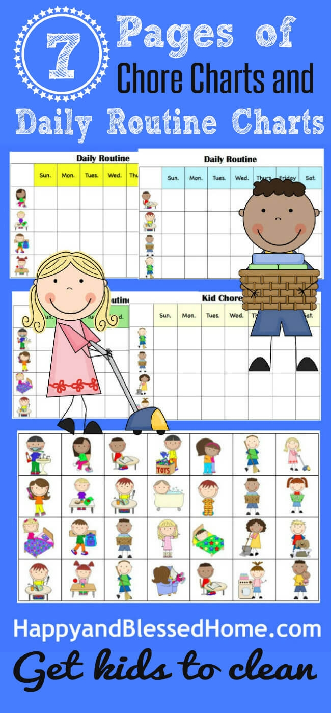 Chores For Daycare Kids Printable Flash Cards
