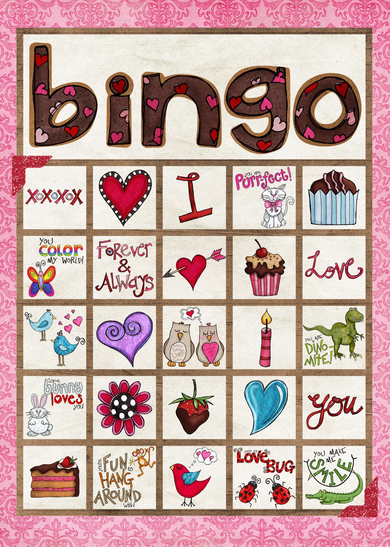 10 Sets Of Free Printable Valentine Bingo Cards