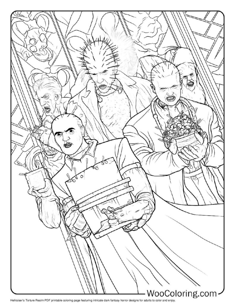 100 Horror Coloring Pages Free PDF To Print Woo Coloring