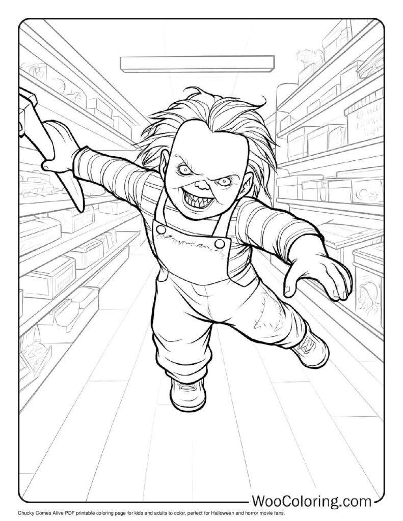 100 Horror Coloring Pages Free PDF To Print Woo Coloring